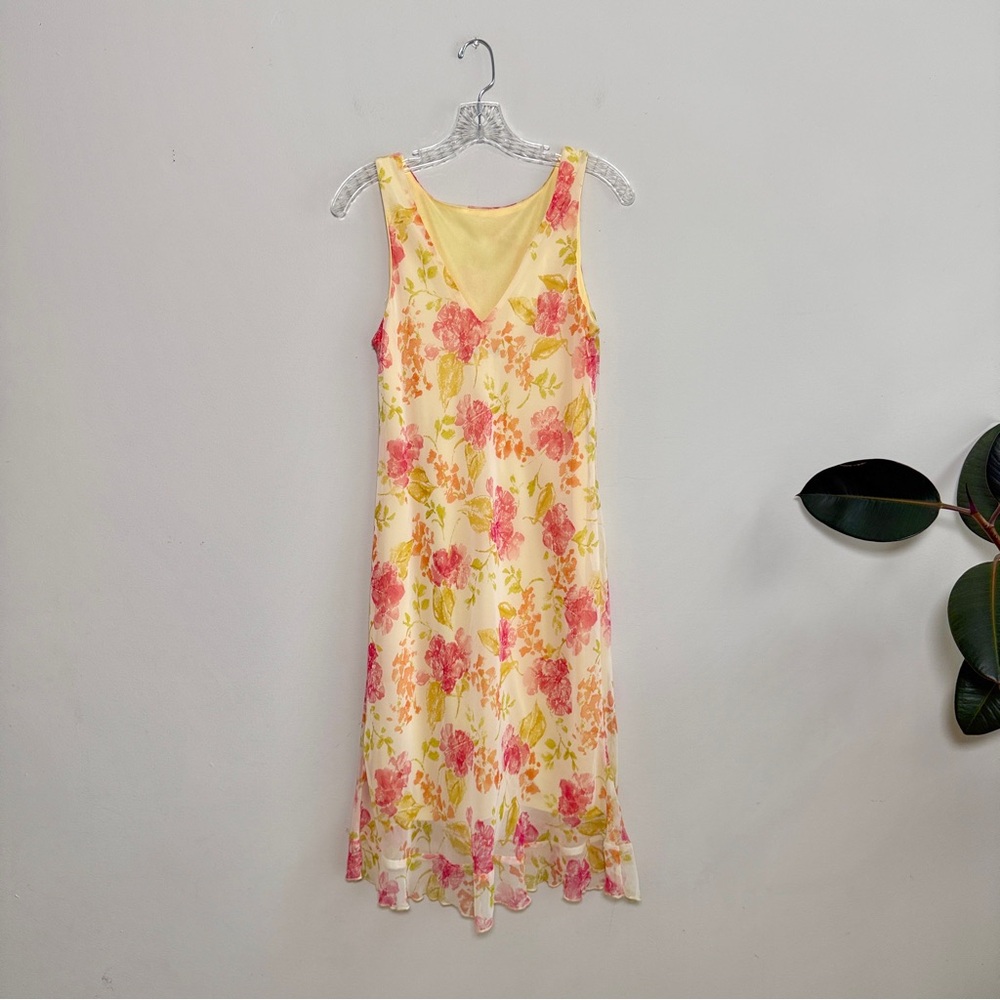 Alyn Paige Y2K Floral Fairy Midi Chiffon Dress - Picture 7 of 7